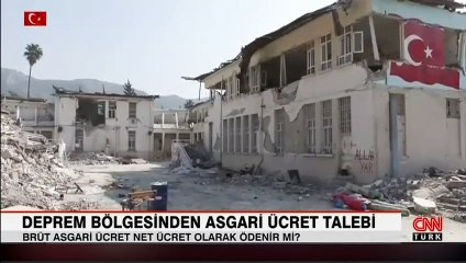 Deprem bölgesinden asgari ücret talebi