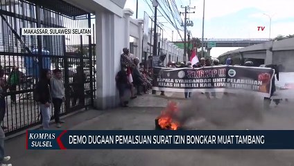 Demo Dugaan Pemalsuan Surat Izin Bongkar Muat Tambang