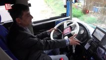 Adana'da otobüs şoförünün refleksi savrulan motosikletlinin hayatını kurtardı