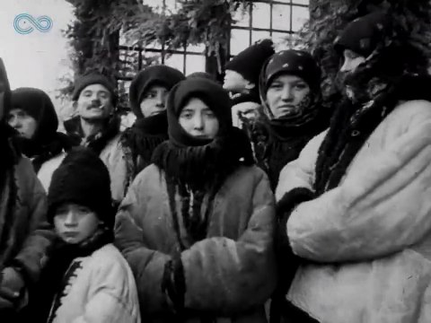 județul Cernăuți, ROMÂNIA (ianuarie 1930). Inaugurarea podului feroviar peste Nistru dintre gara Schit-Costrijeni și Zalescic-Polonia