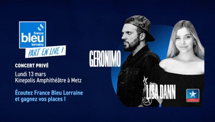 France Bleu Lorraine part en live : concert privé de Lisa Dann et Geronimo