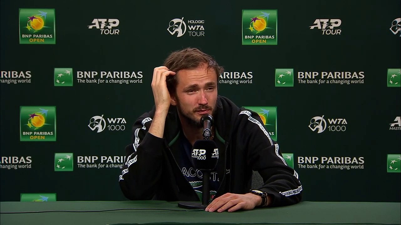 ATP - Indian Wells 2023 - Daniil Medvedev : "I don't know yet if I will be able to play, because I twisted my ankle quite violently"