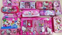 stationery collection from the table, pencil case, pen collection, makeup eraser, pencil box, pouch