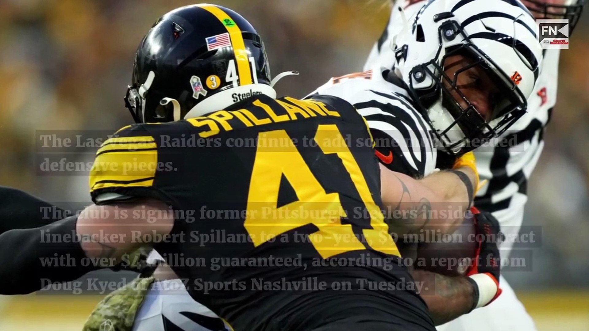 Raiders Signing Former Steelers ILB Robert Spillane - video