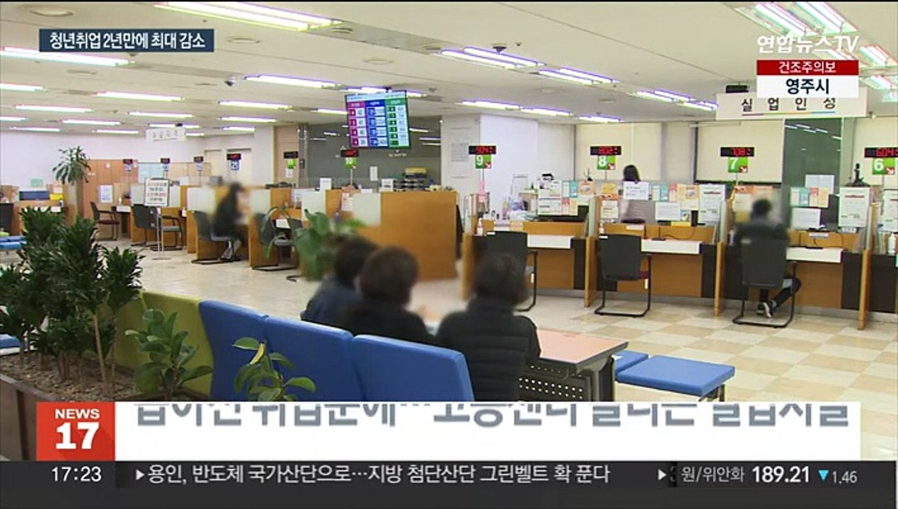 청년 취업자 2년만에 최대 감소…거세지는 고용 한파
