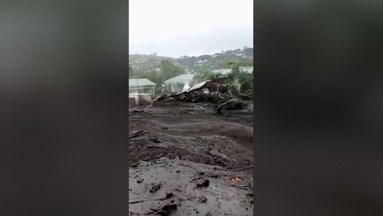 Cyclone Freddy: Fast-flowing mudflow tears through Malawi village during record-breaking storm