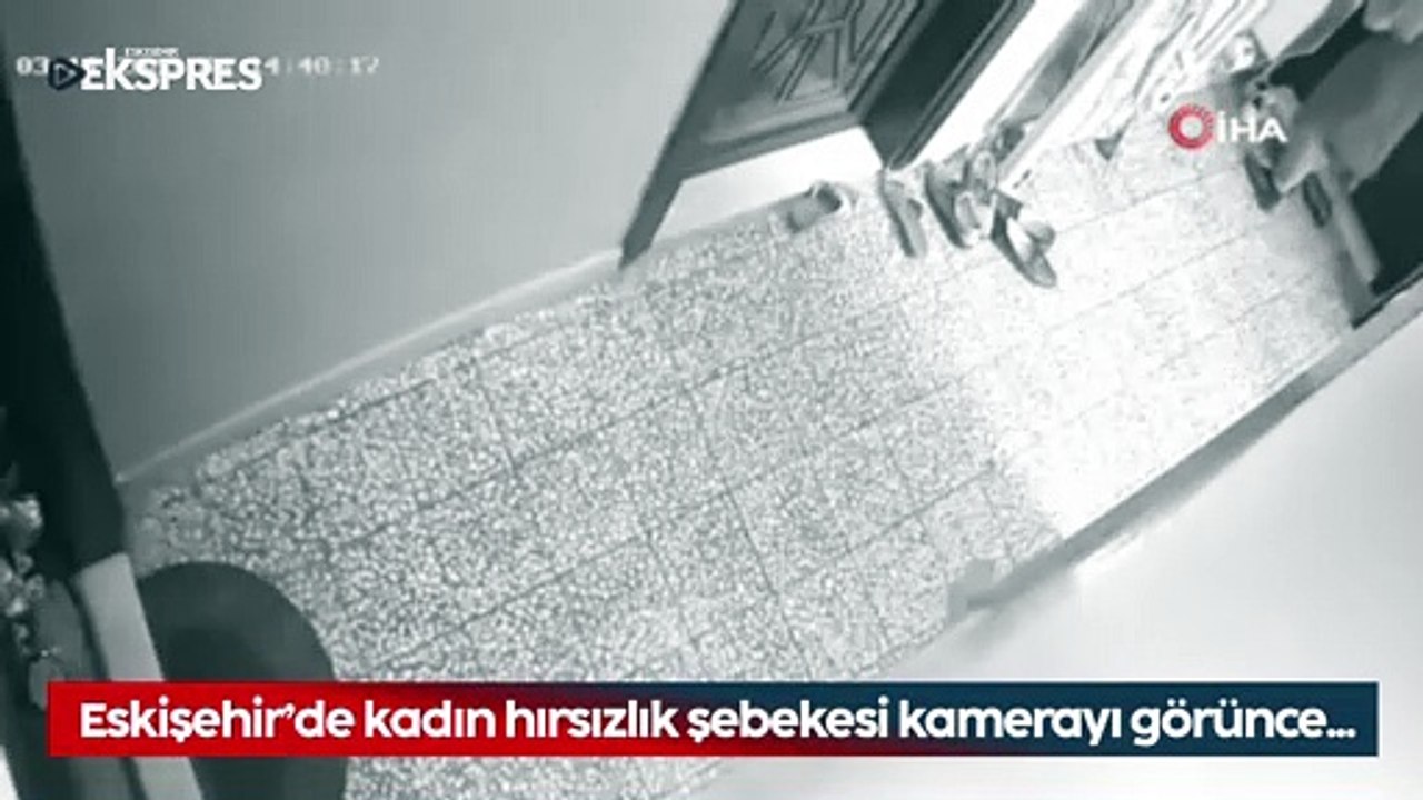 Eskişehir'de kadın hırsızlık şebekesi nasıl kaçacağını bilemedi