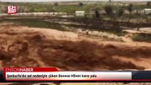Şanlıurfa'da sel nedeniyle çöken Bozova-Hilvan kara yolu