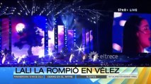 Lali lloró en su recital de Vélez y se chapó a Nicki Nicole La reacción de la cantante