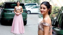 Alanna की मेंहदी सेरेमनी में Stunning Look में Ananya Panday