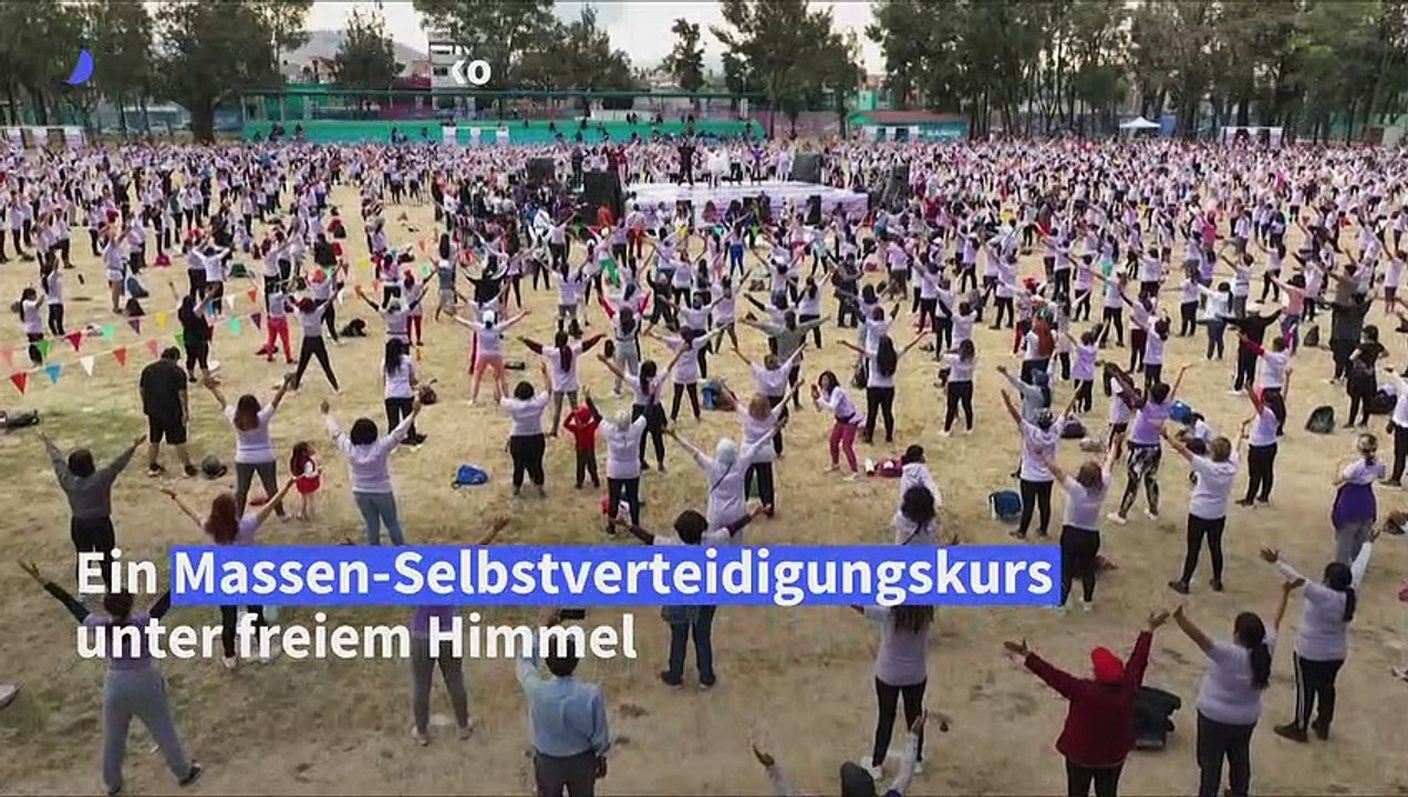 Massen-Selbstverteidigungskurs in Mexiko