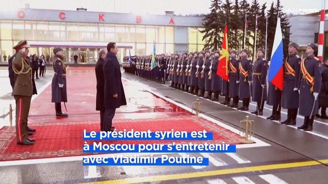 Bachar al-Assad reçu par Vladimir Poutine à Moscou