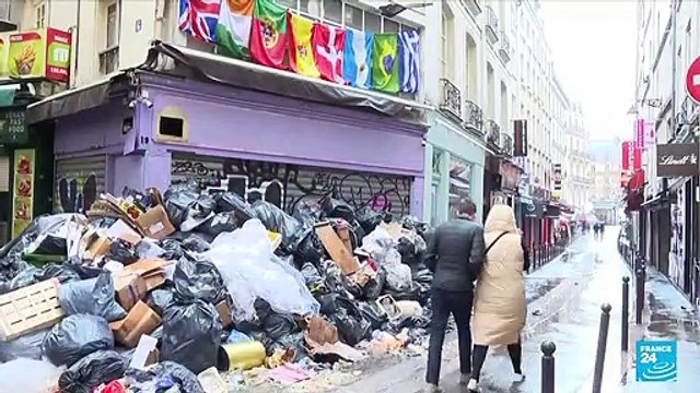 France pension reform: Garbage piles up in Paris streets after 9 days of strike