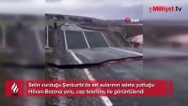 Sel suları Hilvan - Bozova yolunu yuttu