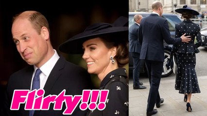 Kate Middleton caught making 'flirty' gesture at Commonwealth Day   and telling foot tap