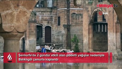 Selin vurduğu Balıklıgöl çamurla kaplandı
