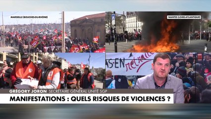 Скачать видео: Grégory Joron : «L’utilisation du 49.3 ferait prendre un risque aux policiers car de l’autre côté il y aura une vraie radicalité et on sait qu’on sera de la chair à canon sur les manifestations»