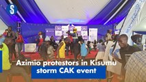 Azimio protestors in Kisumu storm CAK event