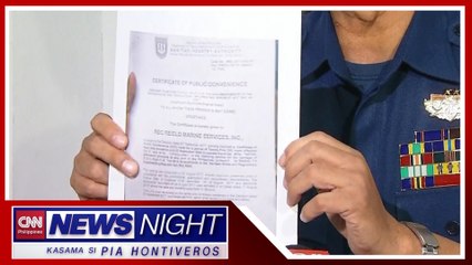 PCG nanindigang may permit maglayag ang MT Princess Empress | News Night