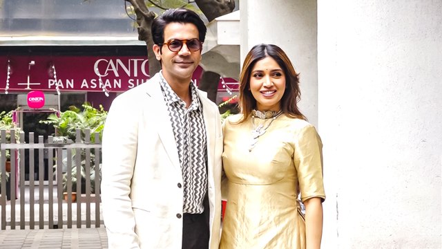 Rajkummar Rao और Bhumi Pednekar का फिल्म प्रमोशन पर दिखा अलग अंदाज़