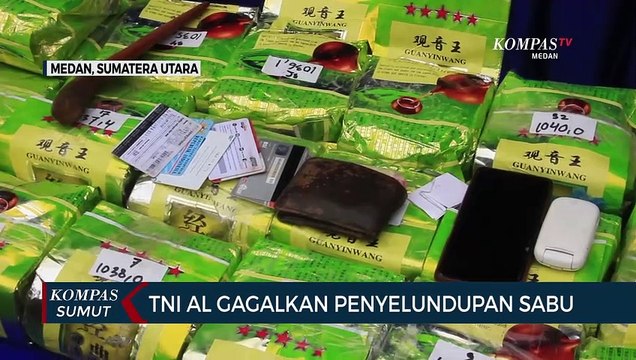 Tim Gabungan TNI AL Gagalkan Upaya Penyelundupan 36 Kg Sabu di Perairan Aceh