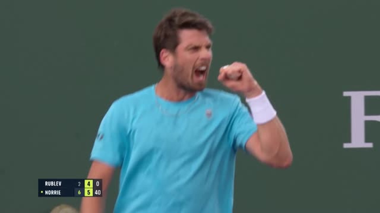 Highlights: masters-aus für rublev gegen norrie