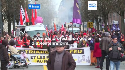 Franzosen gegen die Rentenreform von Macron