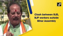 Clash between RJD, BJP workers outside Bihar Assembly