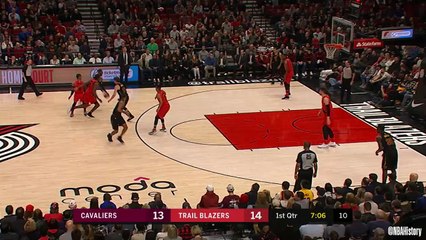 This Date in NBA History: LeBron James Poster Slam vs. POR in 2018