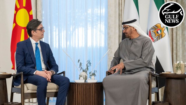 UAE President meets with North Macedonia's President to strengthen bilateral relations