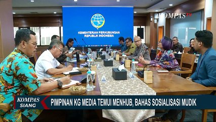 Pimpinan KG Media Temui Menhub, Bahas Sosialisasi Arus Mudik 2023