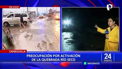 Emergencia en Cieneguilla: quebrada río Seco se activa y origina aparatosos deslizamientos