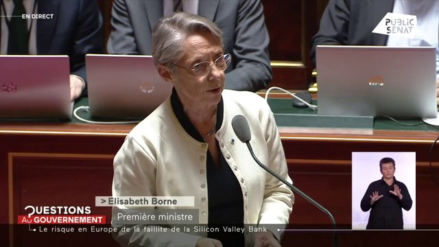 Crise bancaire : Les banques françaises ne sont exposées à aucun risque , affirme Elisabeth Borne