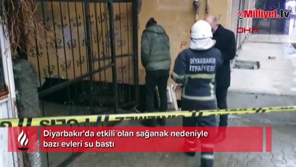 Diyarbakır'da sağanak hayatı olumsuz etkiledi
