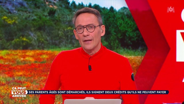 Julien Courbet dans son émission Ca peut vous arriver sur M6. Il rigole avec son journaliste Stan Vignon.
