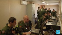 Italie : à bord d'un avion de l'armée française participant à des exercices militaires de l'Otan