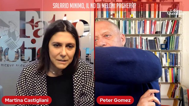 Salario minimo, il No di Meloni è una scelta che pagherà? Segui la diretta con Peter Gomez