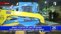 Ciclón Yaku: San Juan de Lurigancho en alerta por incremento de caudal del rio Rímac