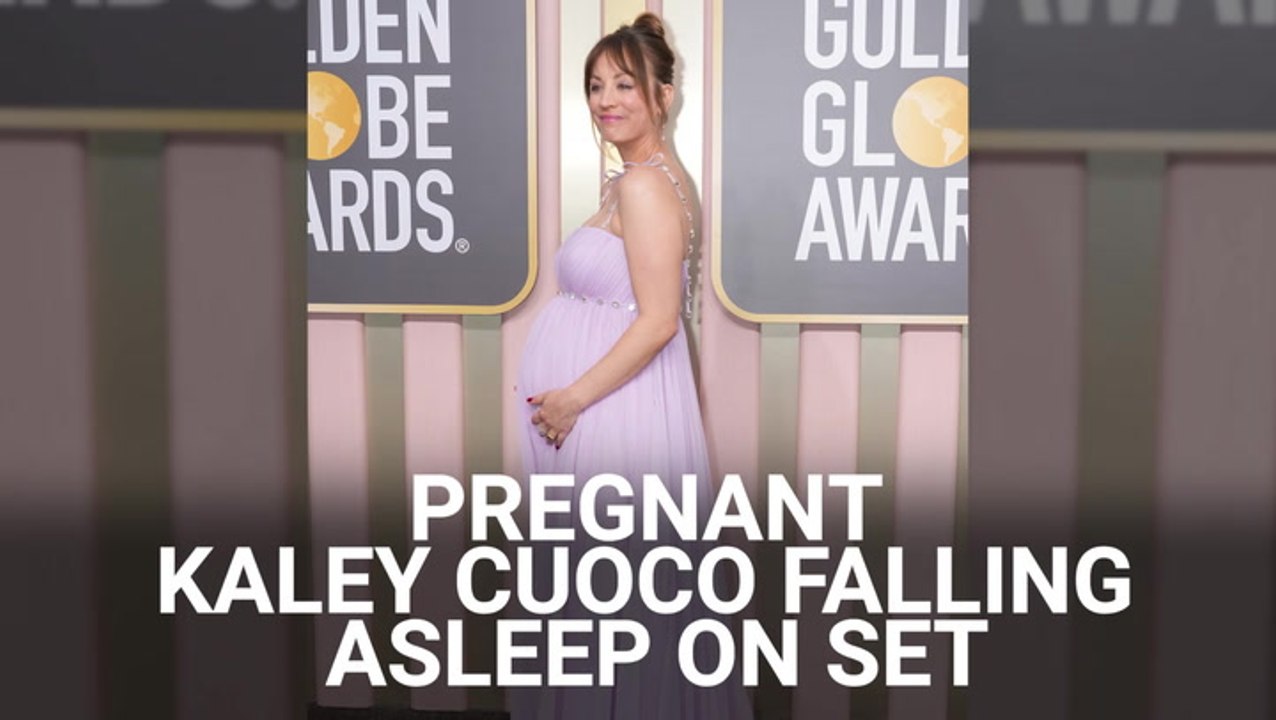 Kaley Cuoco Has Reached The Pregnancy Stage Where She’s Falling Asleep On Set And Needing Help Out Of Chairs