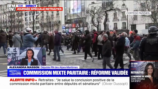 Retraites: Les LR sont définitivement mariés avec la majorité réagit Alexandra Masson, députée RN des Alpes-Maritimes