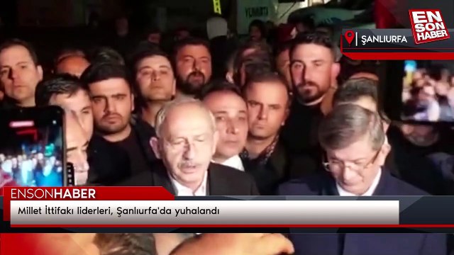 Millet İttifakı liderleri, Şanlıurfa'da yuhalandı