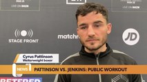WBA International Welterweight title fight: Pattinson vs. Jenkins - Public workout