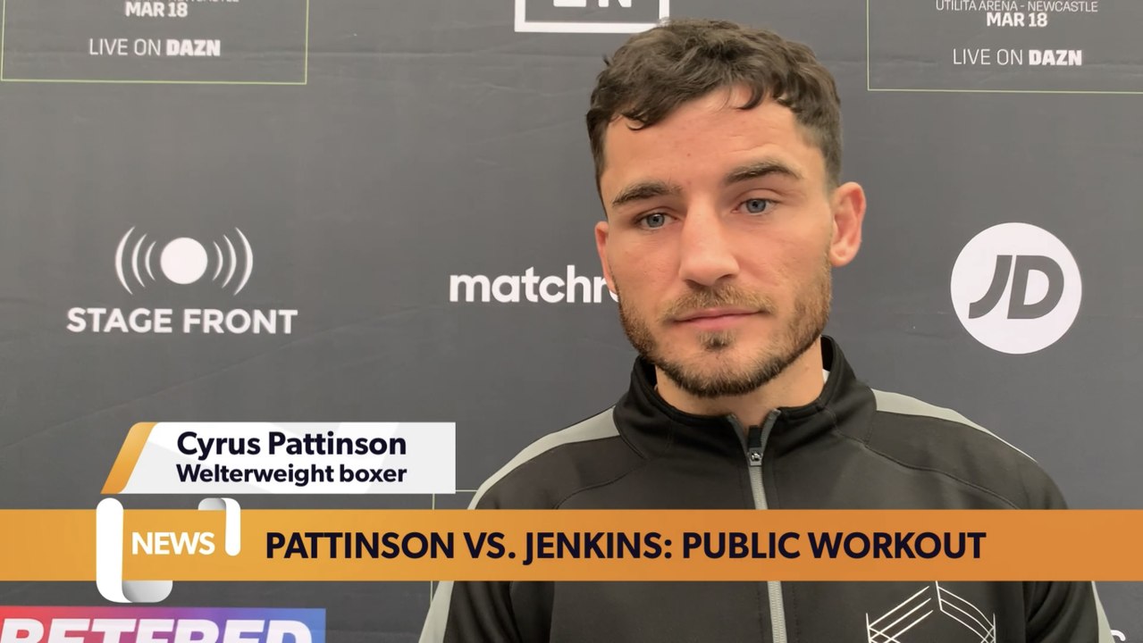 WBA International Welterweight title fight: Pattinson vs. Jenkins - Public workout