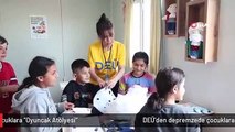 DEÜ'den depremzede çocuklara 