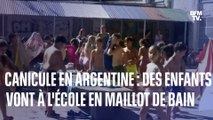 Argentine: face aux chaleurs exceptionnelles une école encourage les élèves à venir en maillot de bain
