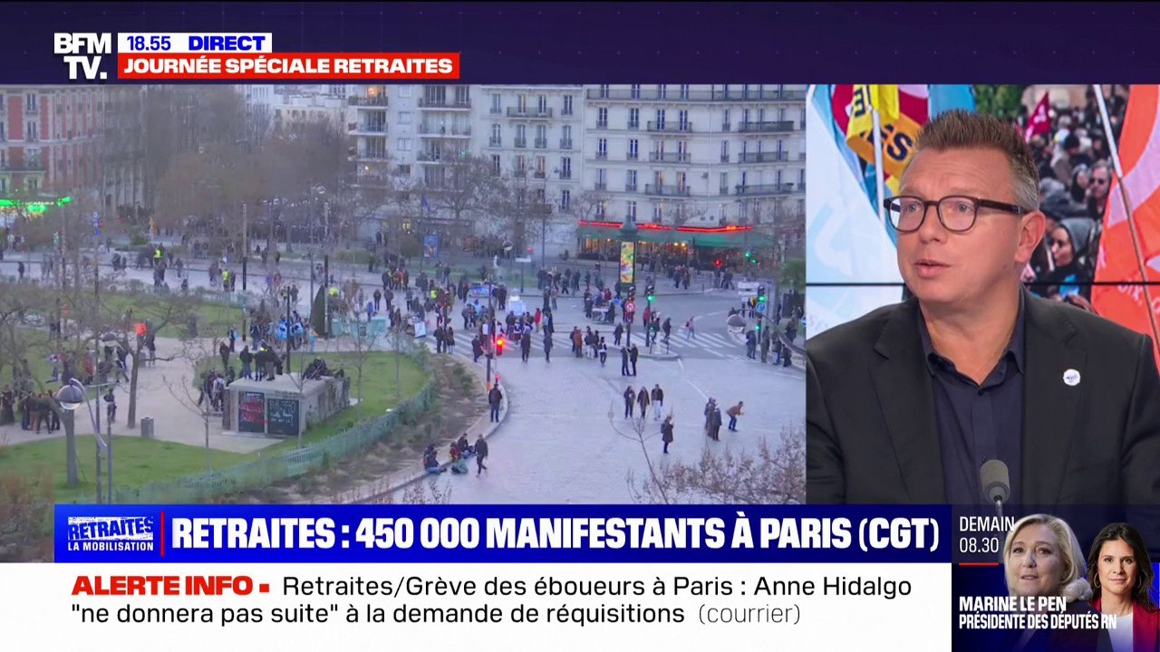 Retraites: pour Cyril Chabanier (CFTC), "après le 47.1 à l'Assemblée et le 44.2 au Sénat", le texte "n'aurait plus de poids démocratique" avec un 49.3