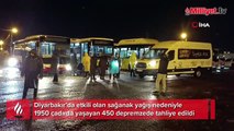 Diyarbakır'da sağanak yağış sebebiyle çadır kent tahliye edildi