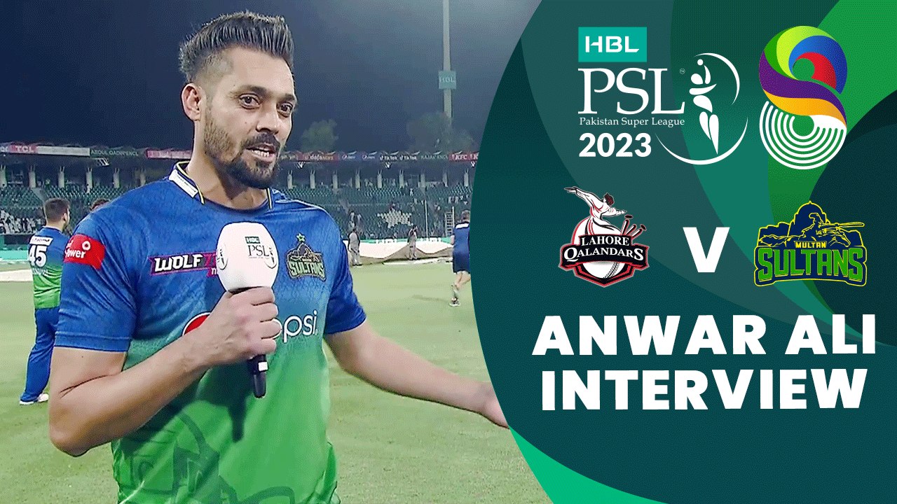 Anwar Ali Interview | Lahore Qalandars vs Multan Sultans | Match 31 | HBL PSL 8 | MI2T