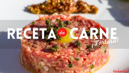 Receta deliciosa de carne tártara para 4 personas