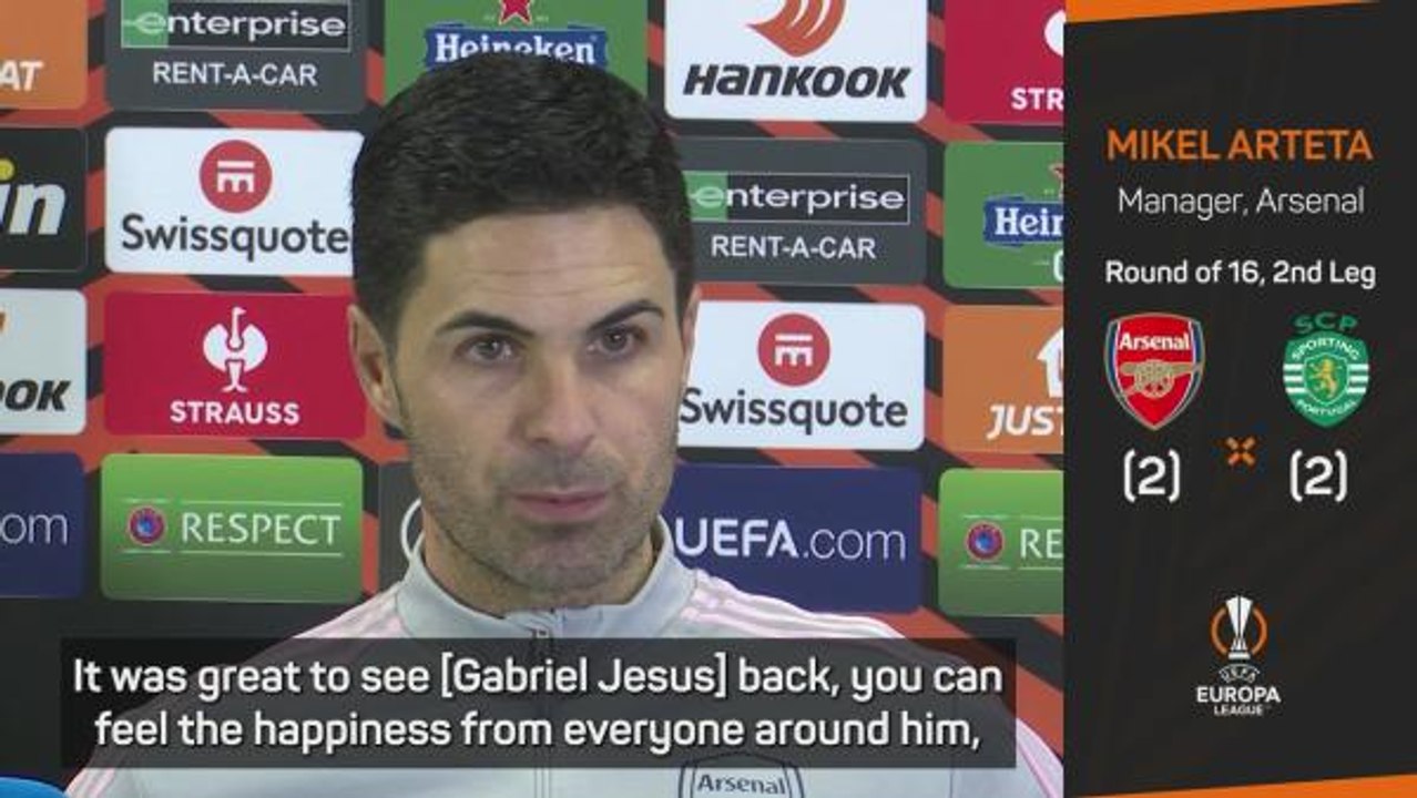 Arteta reveals whether Gabriel Jesus will start against Sporting